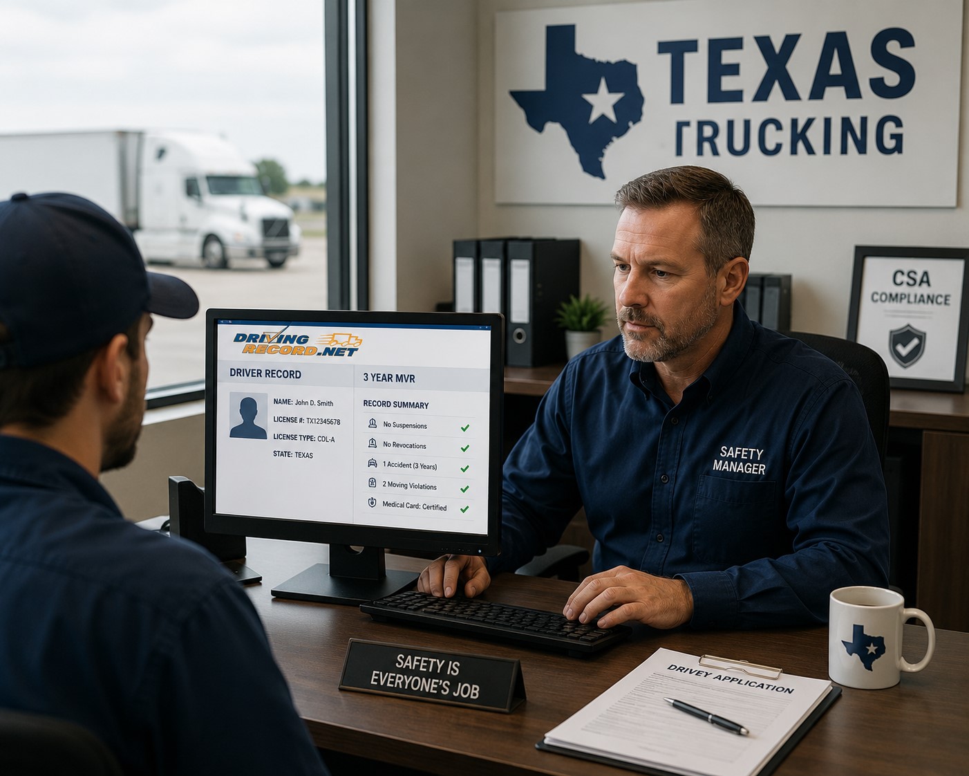 Texas trucking safety manager CDL
